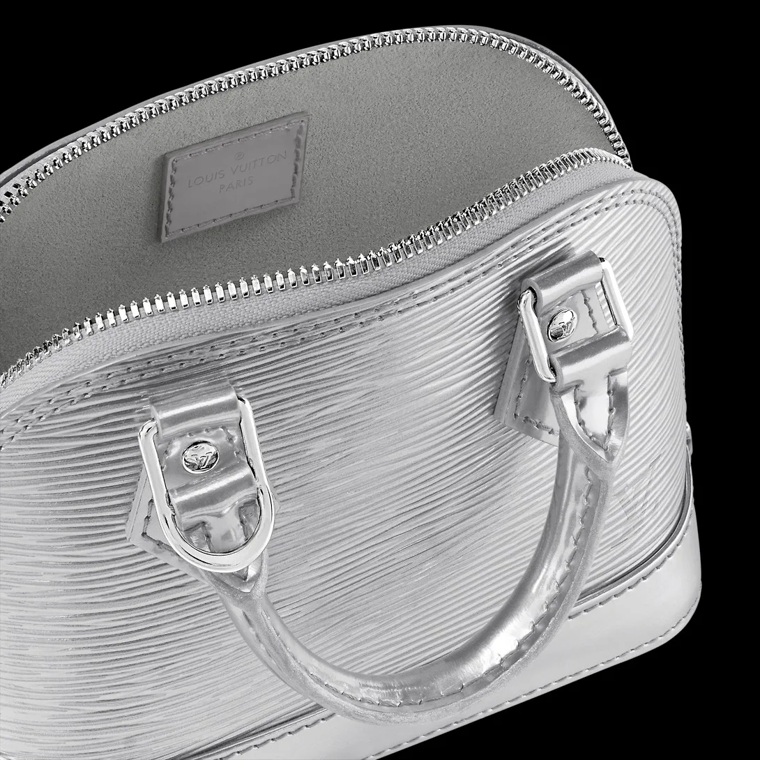 Louis Vuitton Nano Alma Top Handle Bag / Silver Silver Hardware - Image 5