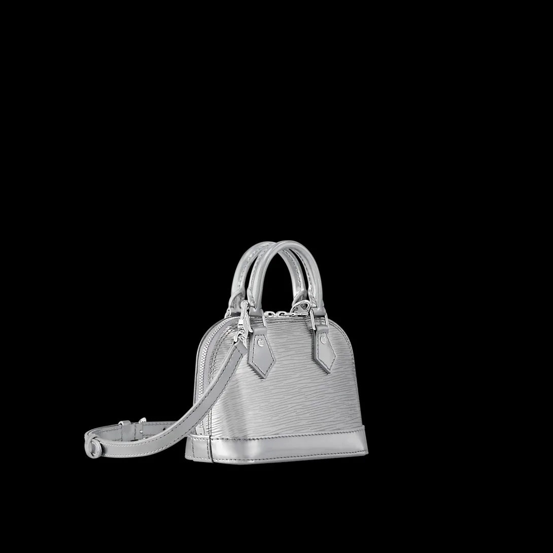 Alternative view of Louis Vuitton Nano Alma Top Handle Bag / Silver Silver Hardware