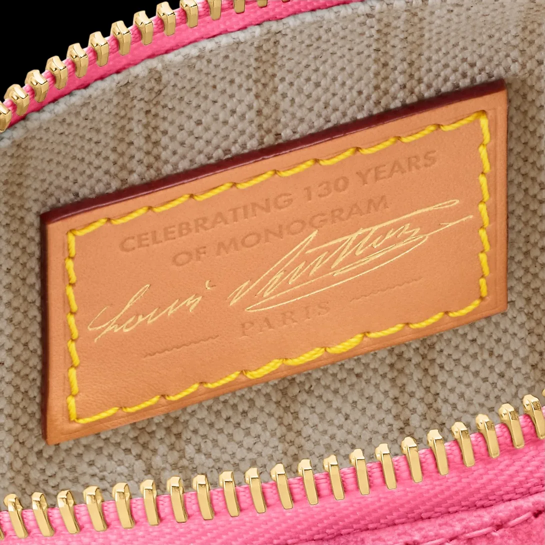 Louis Vuitton Nano Speedy Top Handle Bag / Origine Rose Ruban Gold Hardware - Image 8