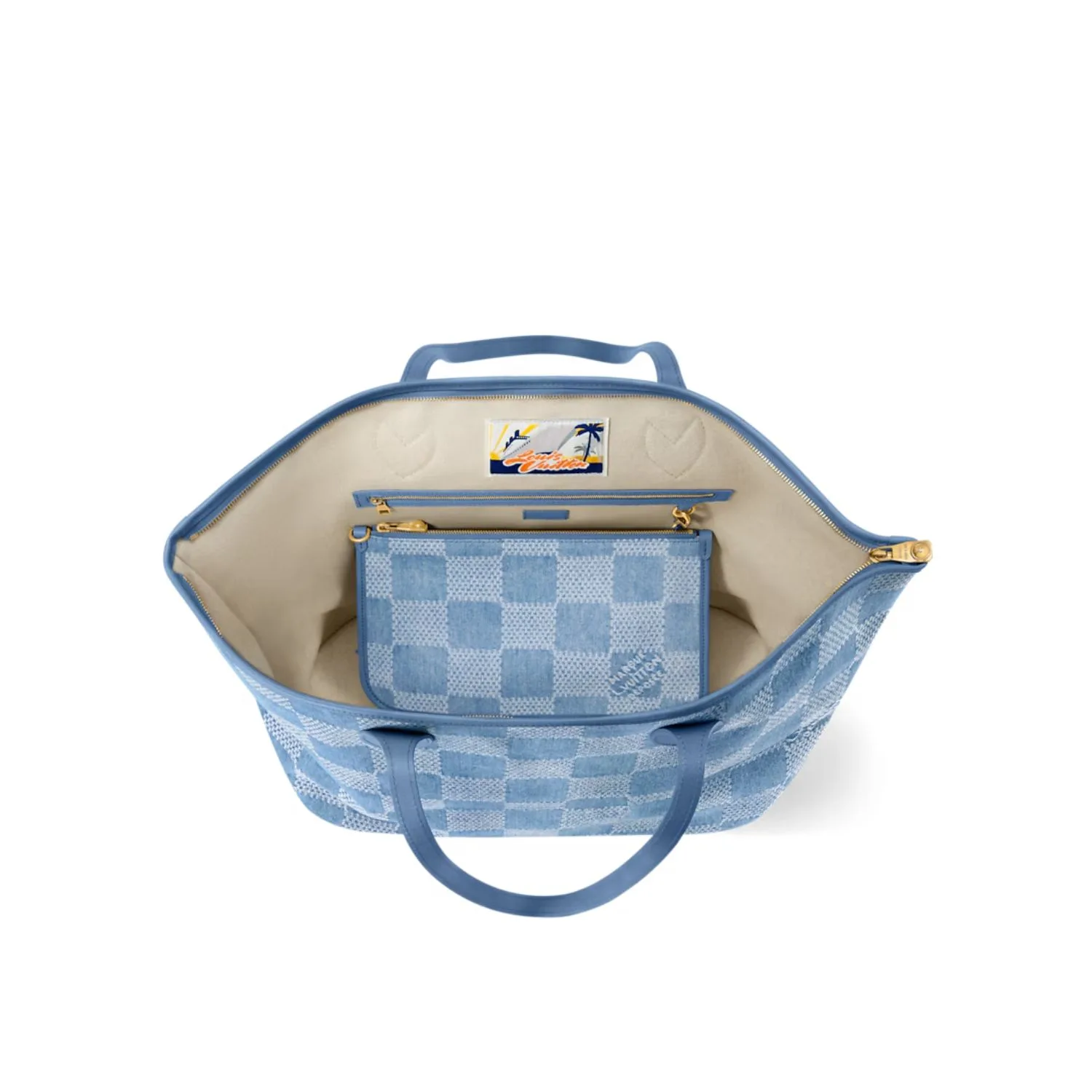 Louis Vuitton Nevereverfull Bag Denim Blue / - Image 3