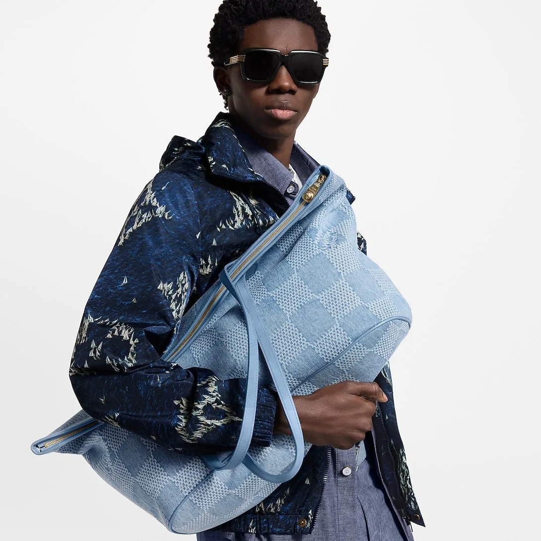 Louis Vuitton Nevereverfull Bag Denim Blue / - Image 6