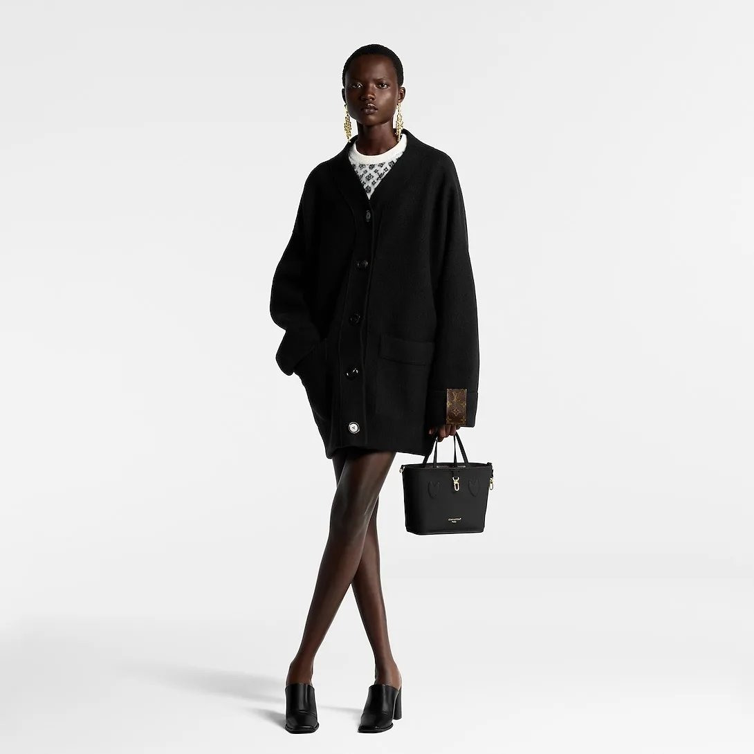 Alternative view of Louis Vuitton Neverfull Bandouliere Inside Out BB Tote Bag / Black Gold Hardware