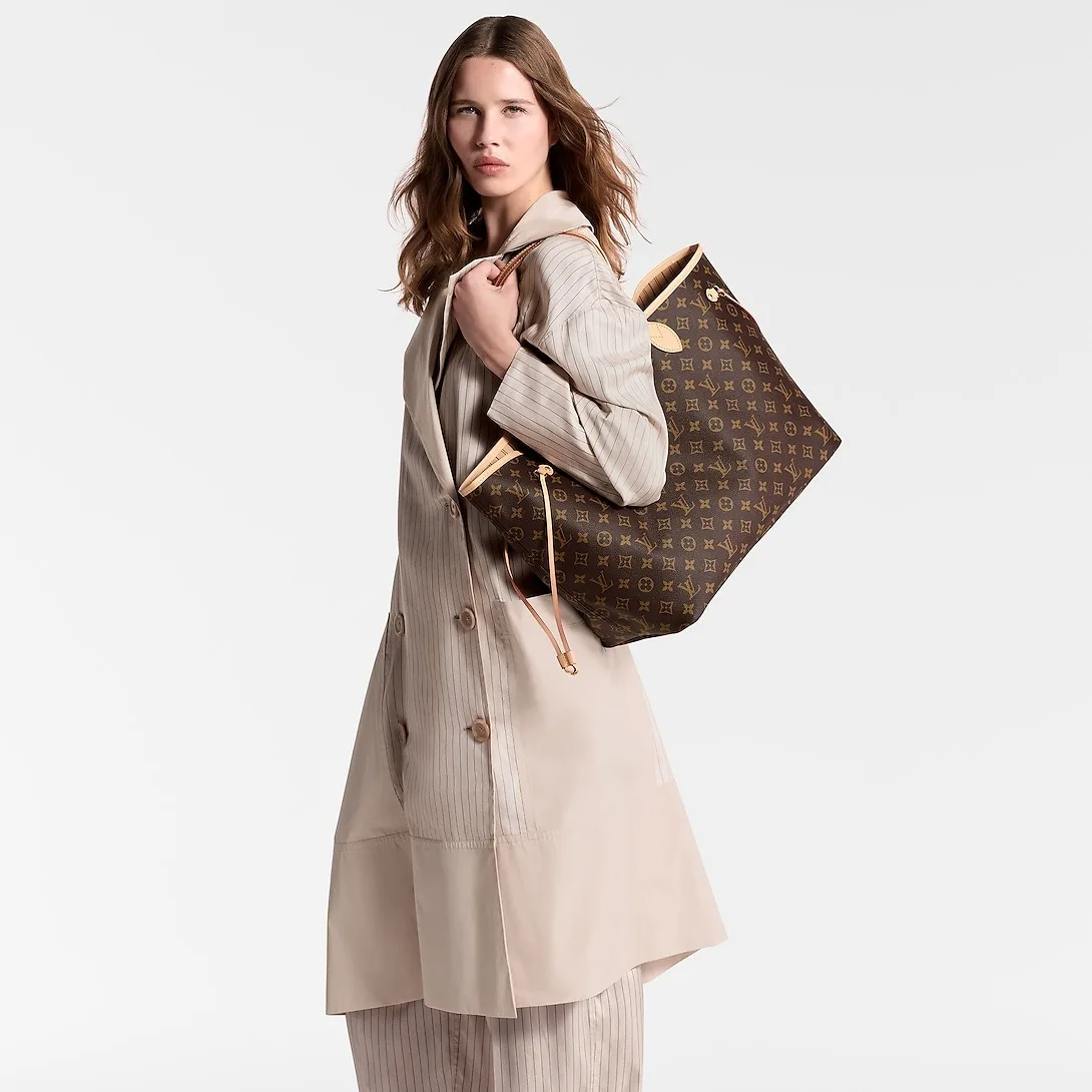 Alternative view of Louis Vuitton Neverfull GM Tote Bag / Brown Monogram Gold Hardware