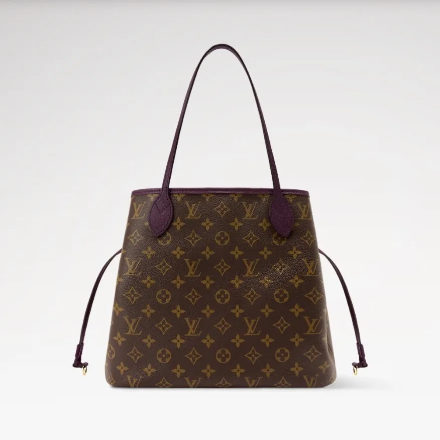 Louis Vuitton Neverfull Inside Out MM Tote Bag / Monogram/ Purple Gold Hardware - Image 4