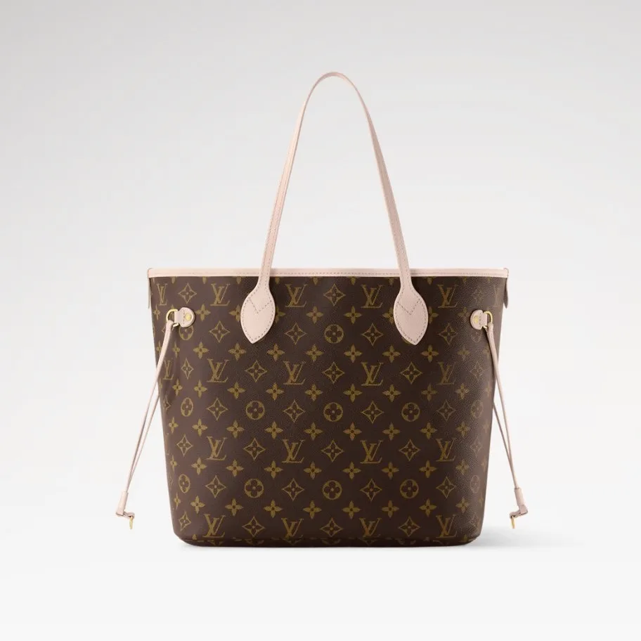 Louis Vuitton Neverfull Inside Out MM Tote Bag / Monogram Sand Gold Hardware - Image 6