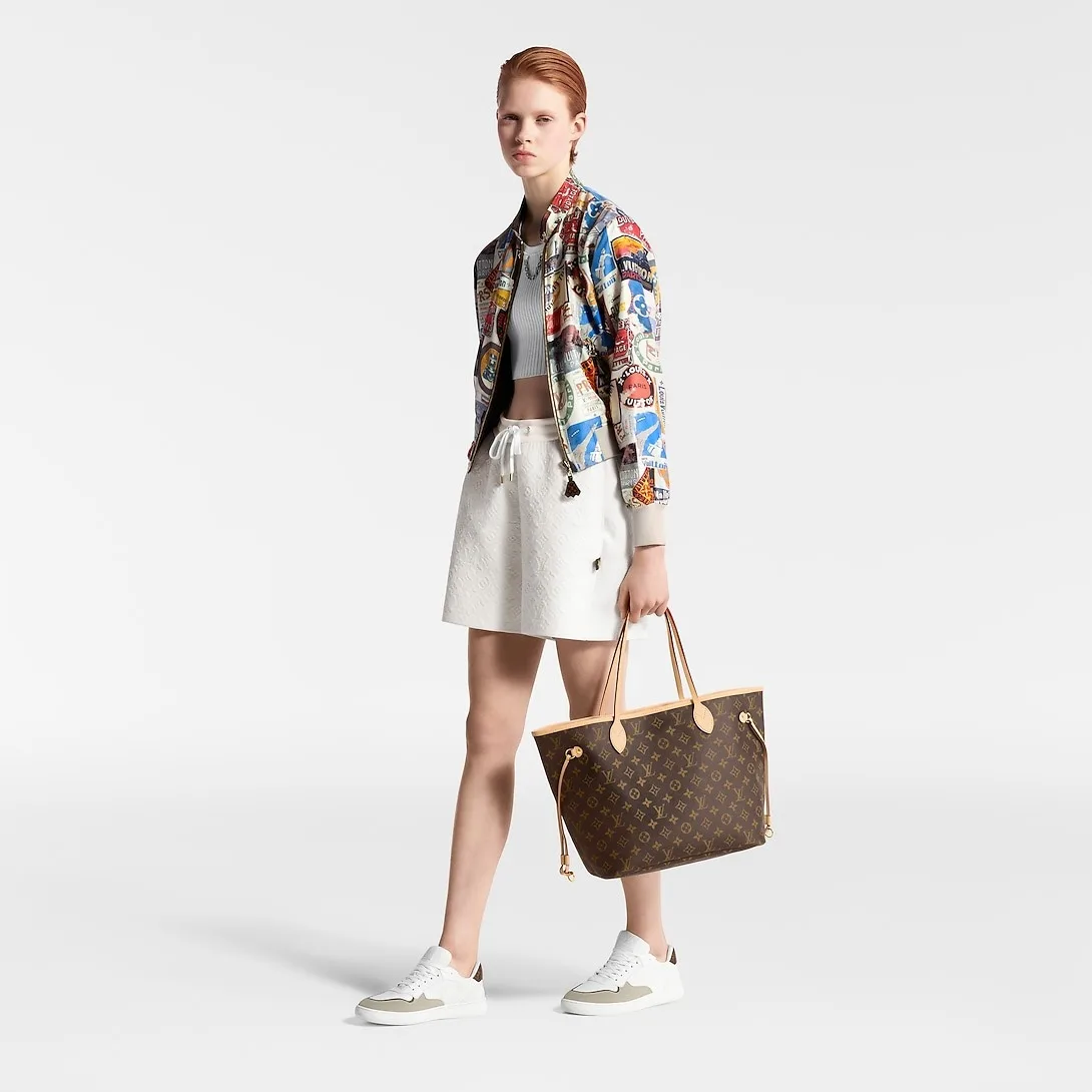 Alternative view of Louis Vuitton Neverfull MM Tote Bag / Brown Monogram Canvas Gold Hardware