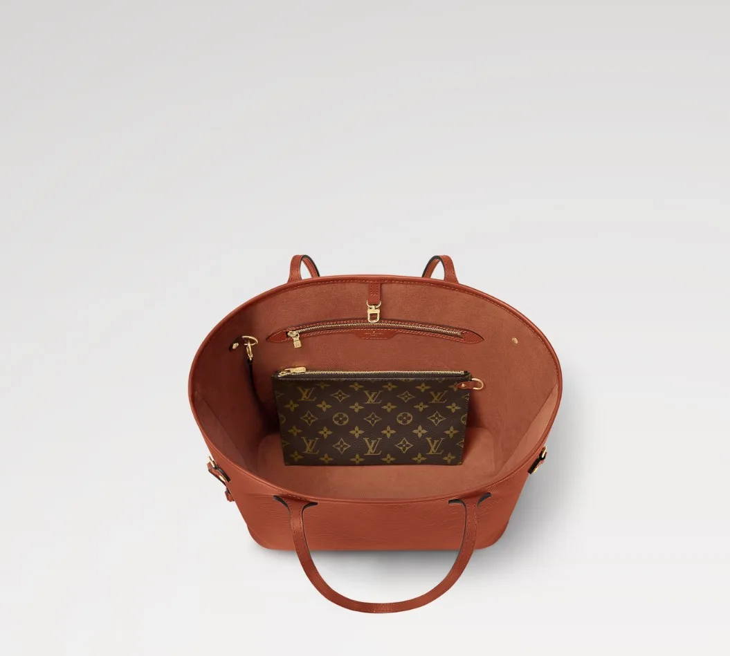 Louis Vuitton Neverfull MM Tote Bag / Kenyan Fauve Gold Hardware - Image 5