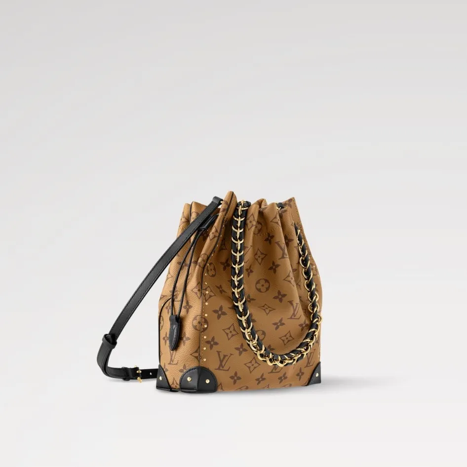 Louis Vuitton Noé Trunk PM Handbag Monogram Reverse Brown / - Image 4
