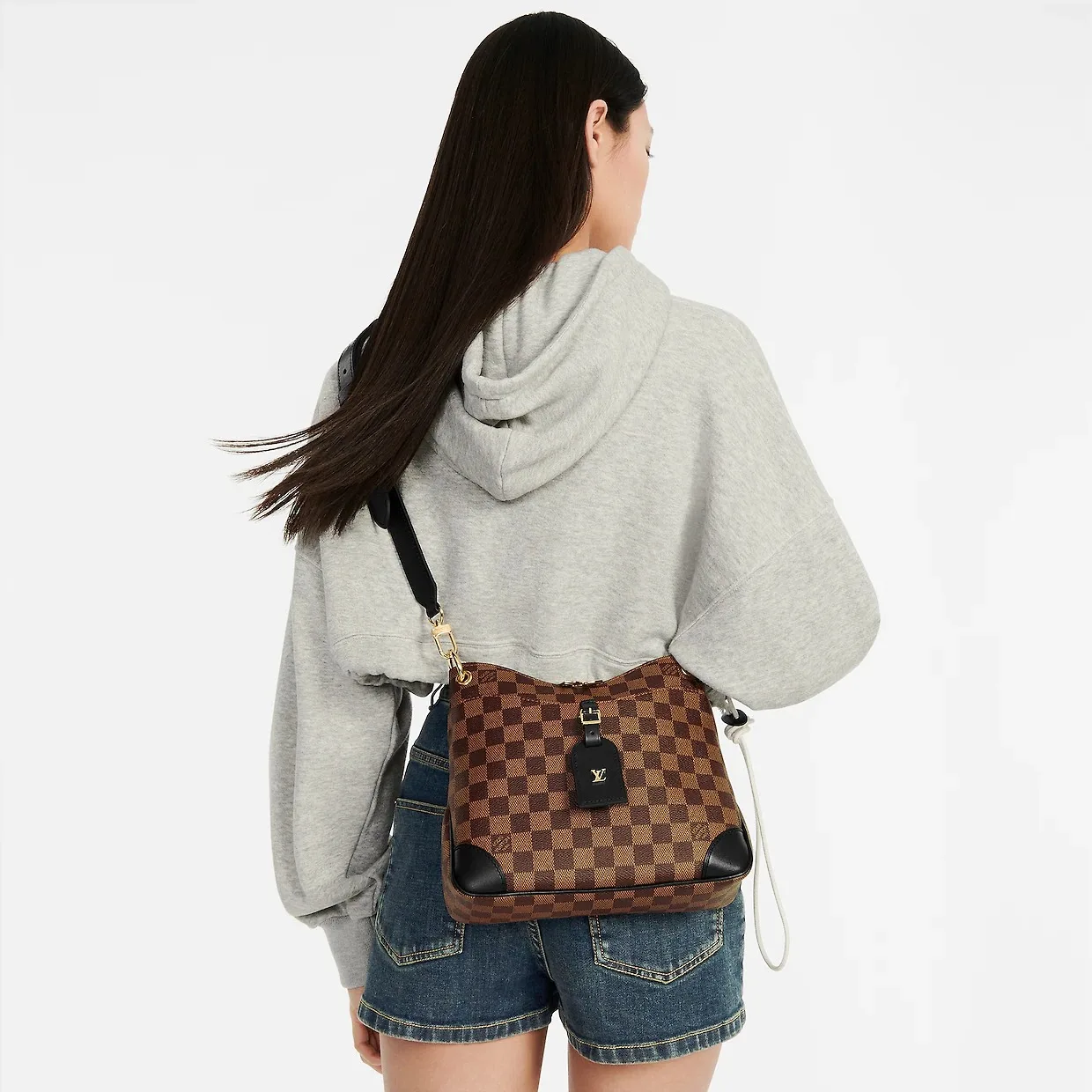 Louis Vuitton Odéon PM Bag Damier Ebene Brown / - Image 2