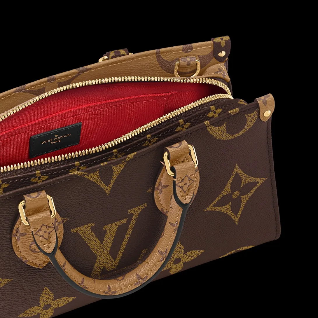 Alternative view of Louis Vuitton OnTheGo East West Tote Bag / Brown Gold Hardware