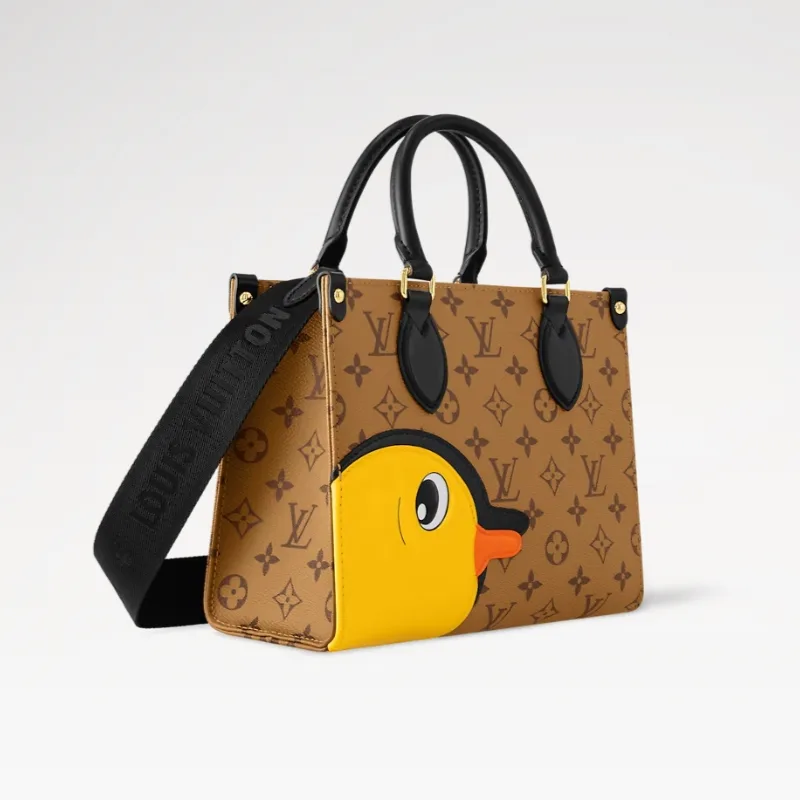 Alternative view of Louis Vuitton OnTheGo PM Tote Bag / Monogram Reverse Brown Gold Hardware