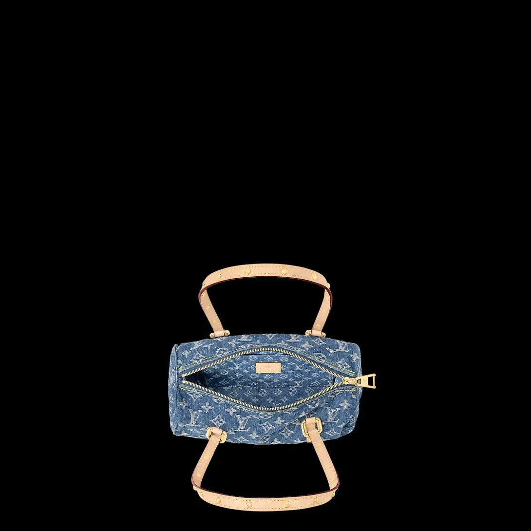Louis Vuitton Papillon Blue Denim - 10.6 Inches / - Image 4