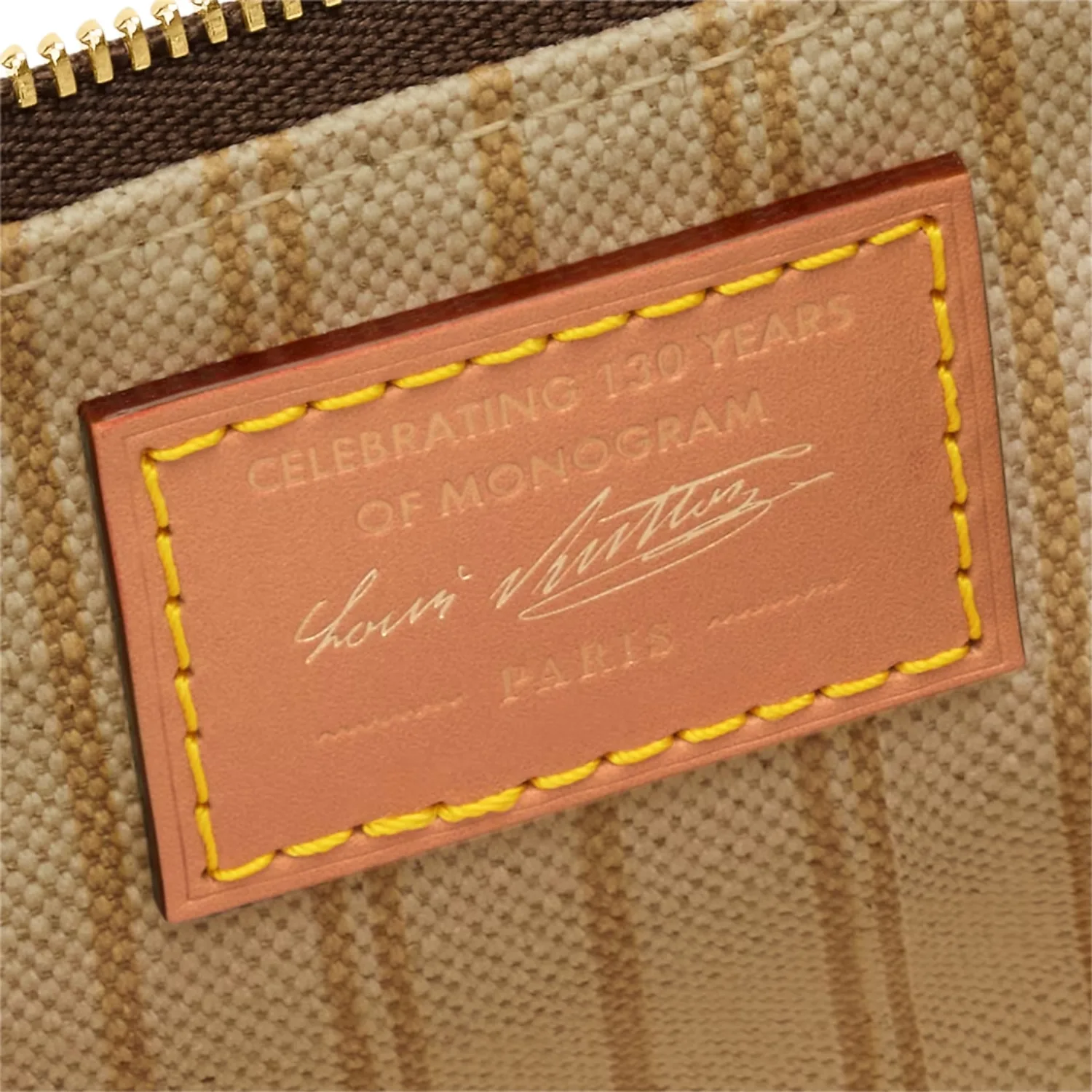 Louis Vuitton Pochette Accessoires Shoulder Bag / Brown Monogram Origine Ebene Gold Hardware - Image 7