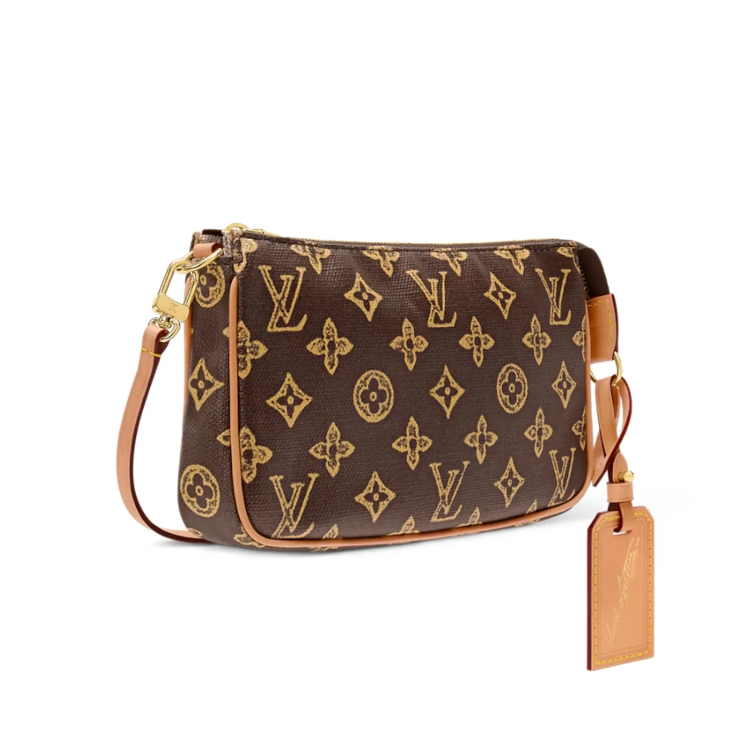 Louis Vuitton Pochette Accessoires Shoulder Bag / Brown Monogram Origine Ebene Gold Hardware - Image 5