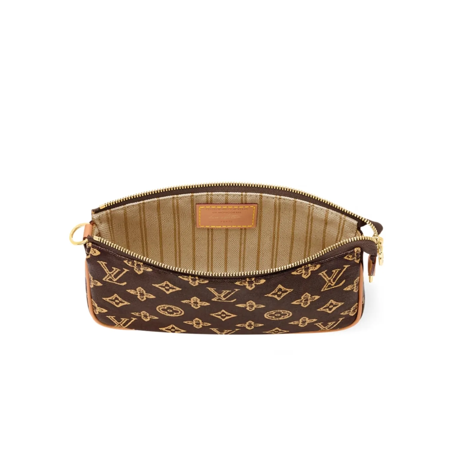 Louis Vuitton Pochette Accessoires Shoulder Bag / Brown Monogram Origine Ebene Gold Hardware - Image 6