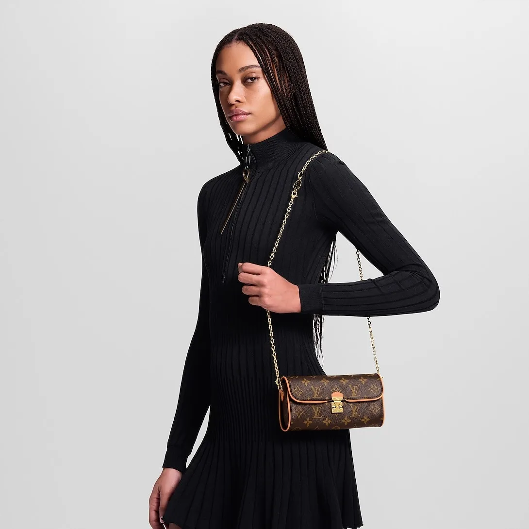 Alternative view of Louis Vuitton Pochette Camille Shoulder Bag / Brown Monogram Canvas Gold Hardware