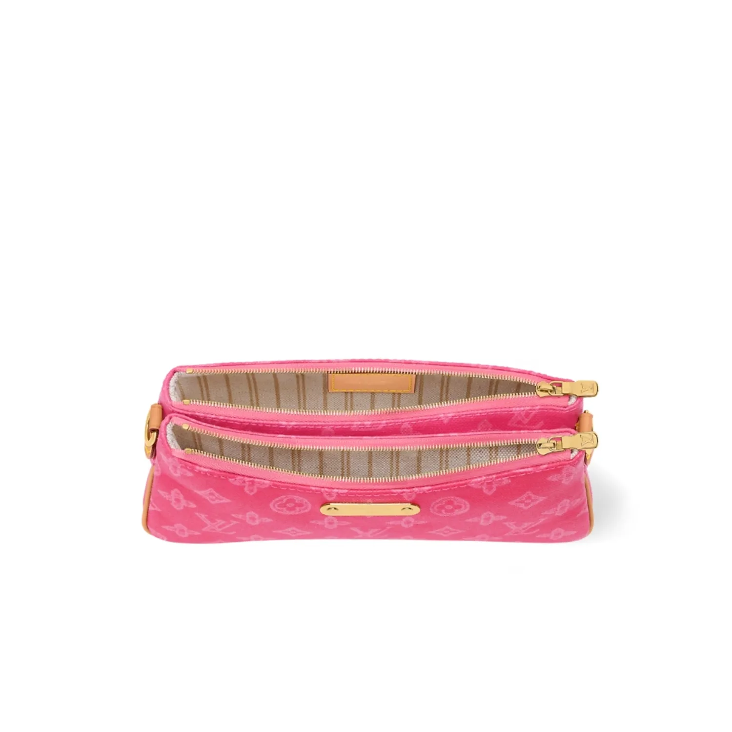 Louis Vuitton Pochette Liv Shoulder Bag / Origine Rose Ruban Monogram Canvas Gold Hardware For Wome - Image 6