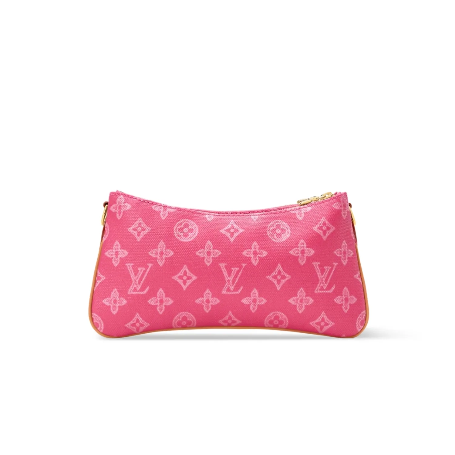 Louis Vuitton Pochette Liv Shoulder Bag / Origine Rose Ruban Monogram Canvas Gold Hardware For Wome - Image 4