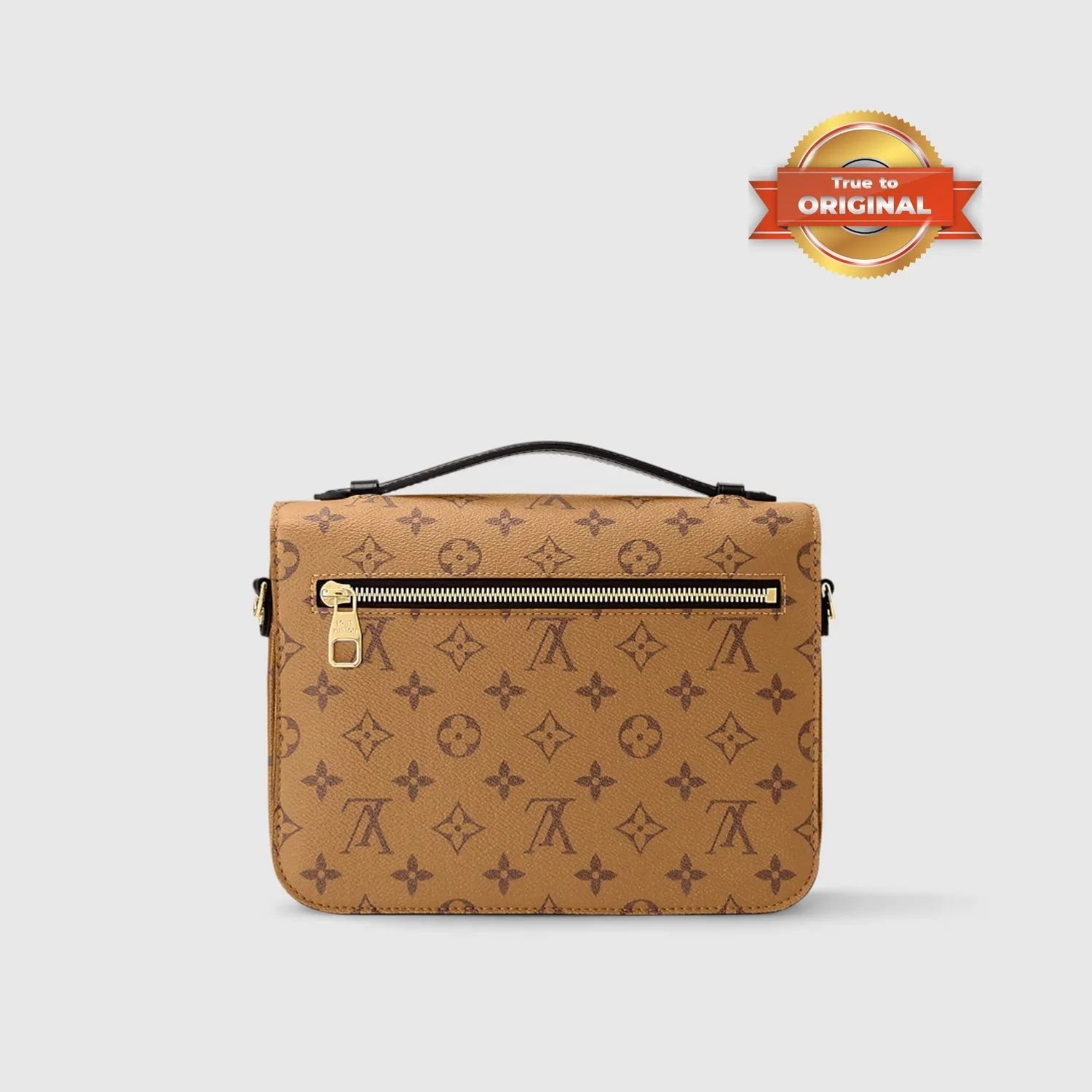 Louis Vuitton Pochette Metis Shoulder Bag / Brown Monogram Reverse Canvas Gold Hardware - Image 6