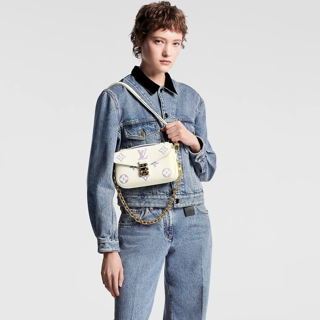 Alternative view of Louis Vuitton Pochette Metis East West Shoulder Bag / Cream Gold Hardware