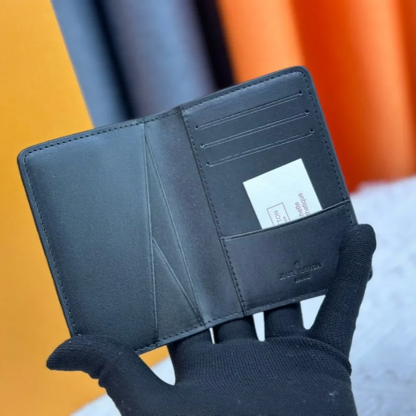 Louis Vuitton Pocket Organizer In Black Monogram Shadow Calfskin - Image 5