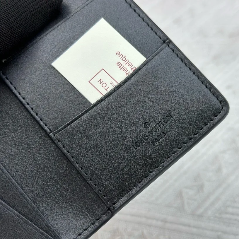 Louis Vuitton Pocket Organizer In Black Monogram Shadow Calfskin - Image 4