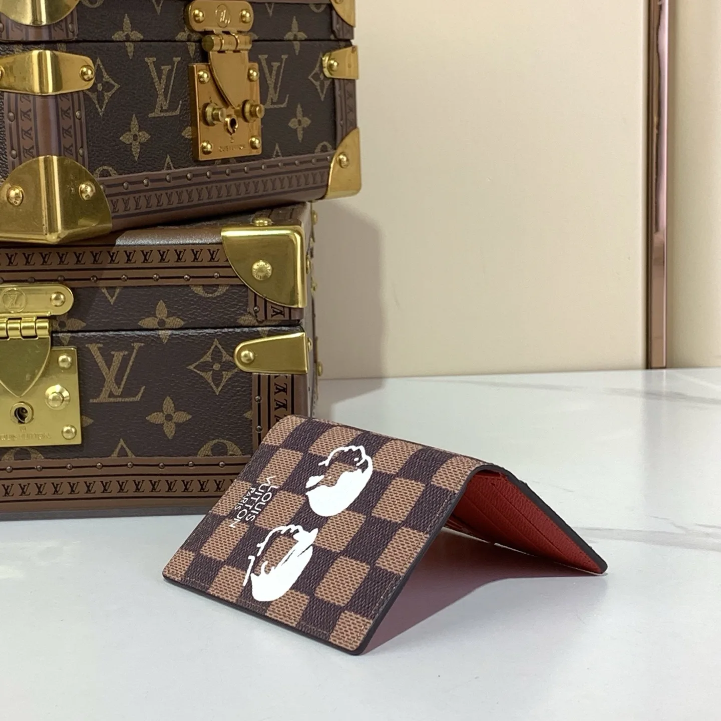Louis Vuitton Pocket Organizer Damier Wallet Brown / - Image 9