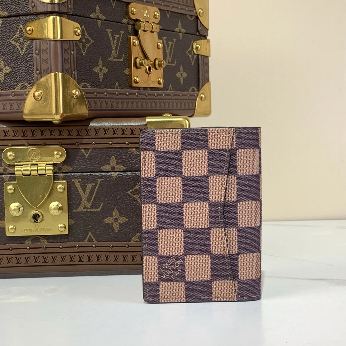 Louis Vuitton Pocket Organizer Damier Wallet Brown / - Image 3