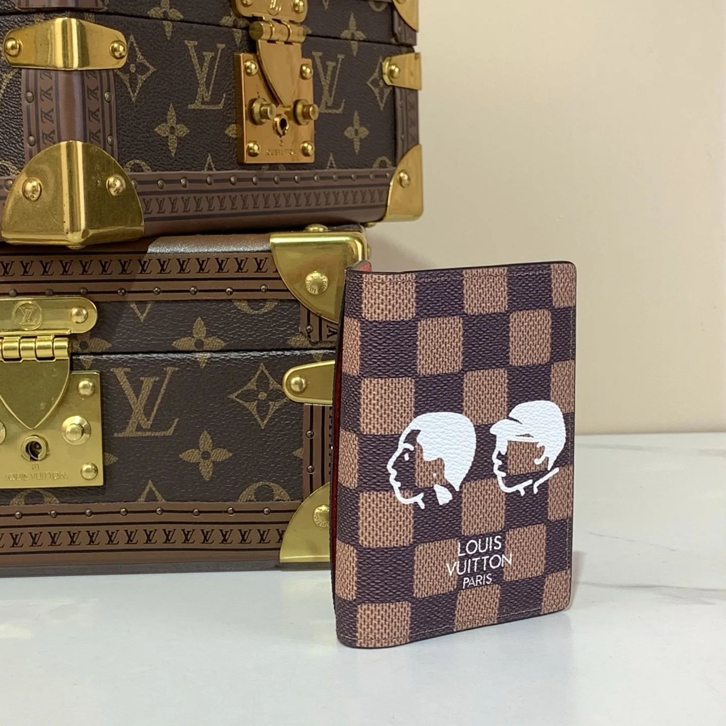 Alternative view of Louis Vuitton Pocket Organizer Damier Wallet Brown /