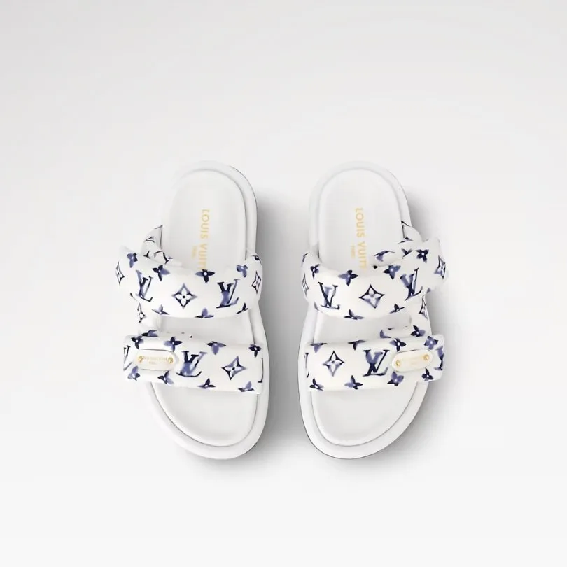Louis Vuitton Pool Pillow Comfort Mule Blue 1AHMKL - Image 4