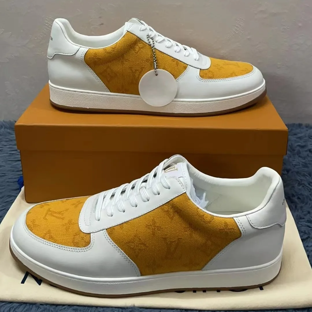 Alternative view of Louis Vuitton Rivoli Sneaker Monogram Metallic Canvas Yellow/White