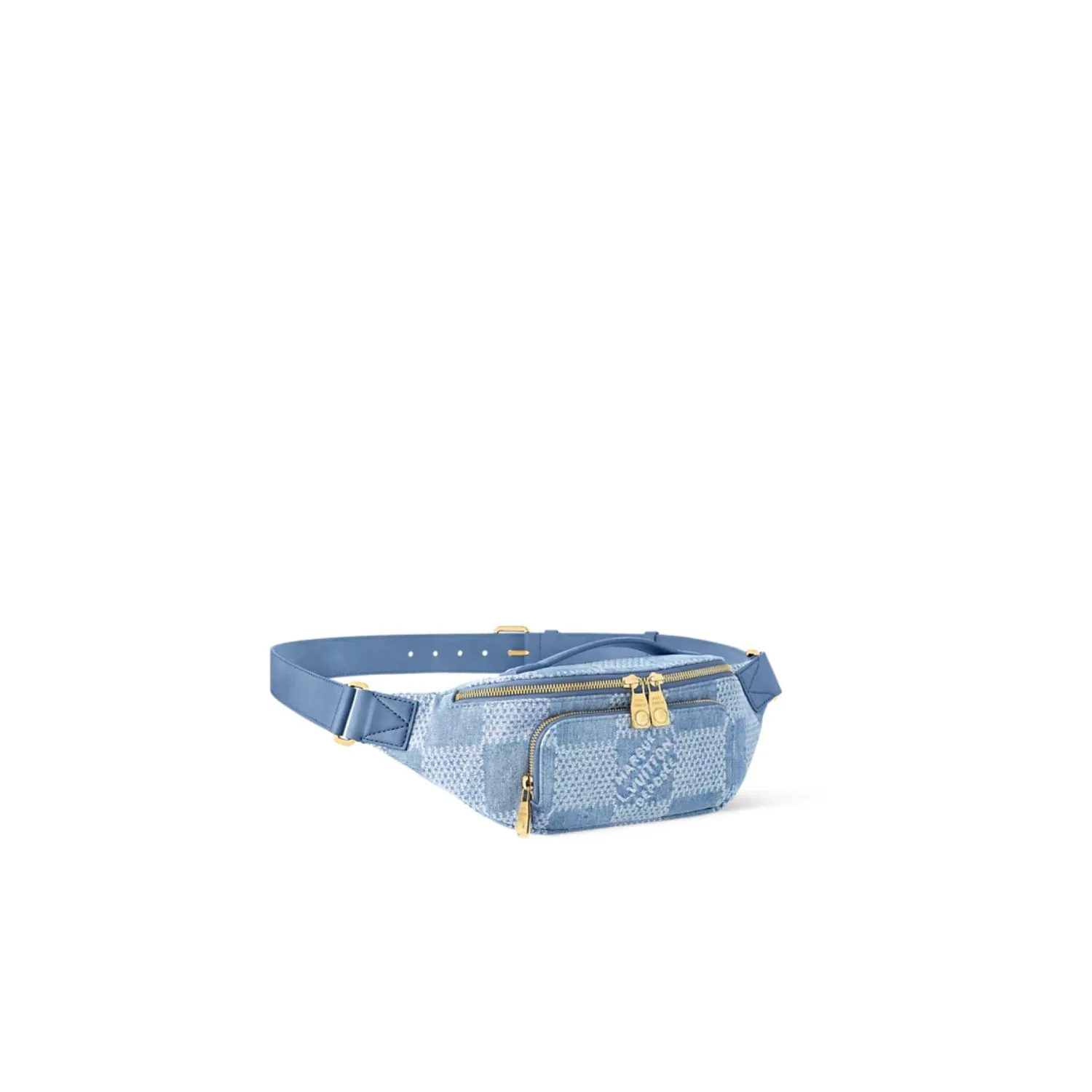 Alternative view of Louis Vuitton Rush Bumbag / Blue Denim Gold Hardware