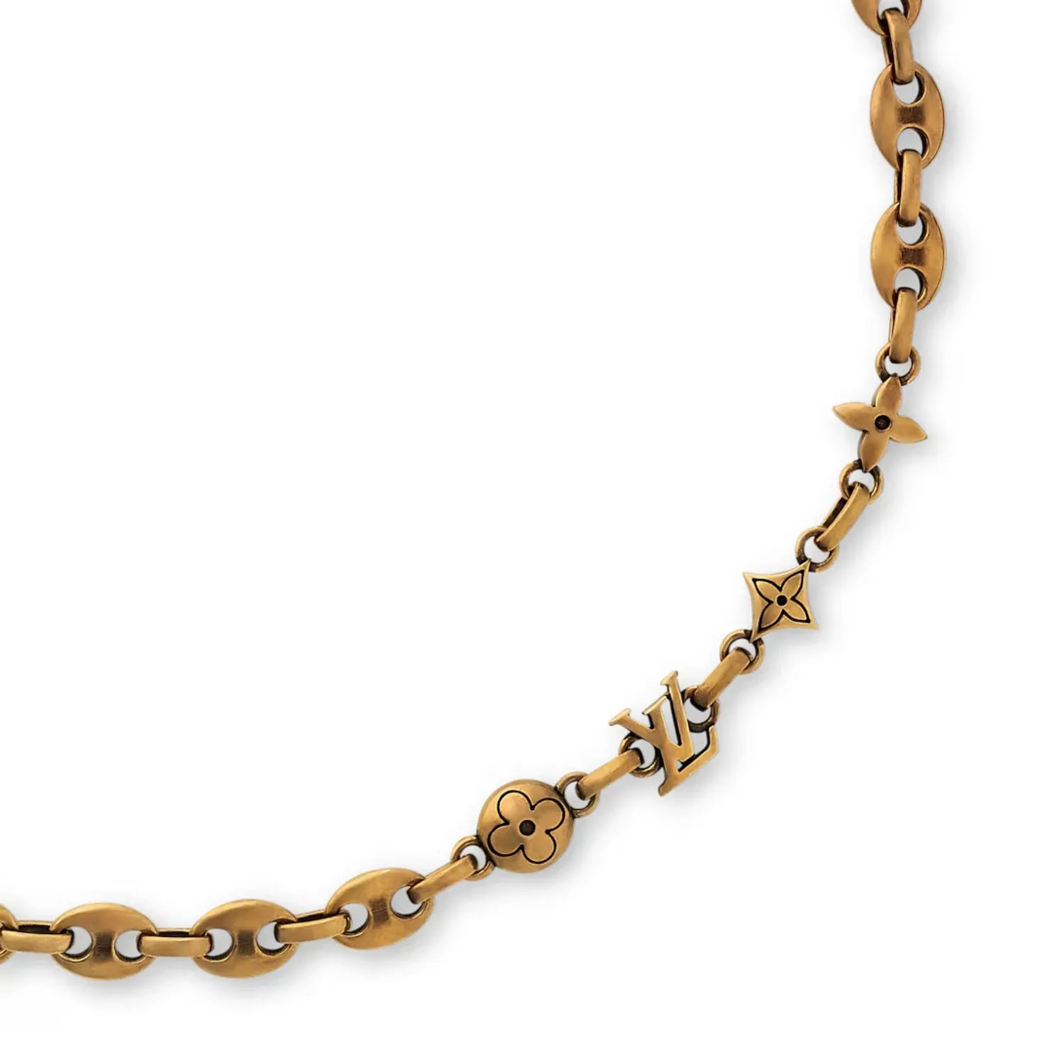Alternative view of Louis Vuitton Sailor Necklace Gold-Toned