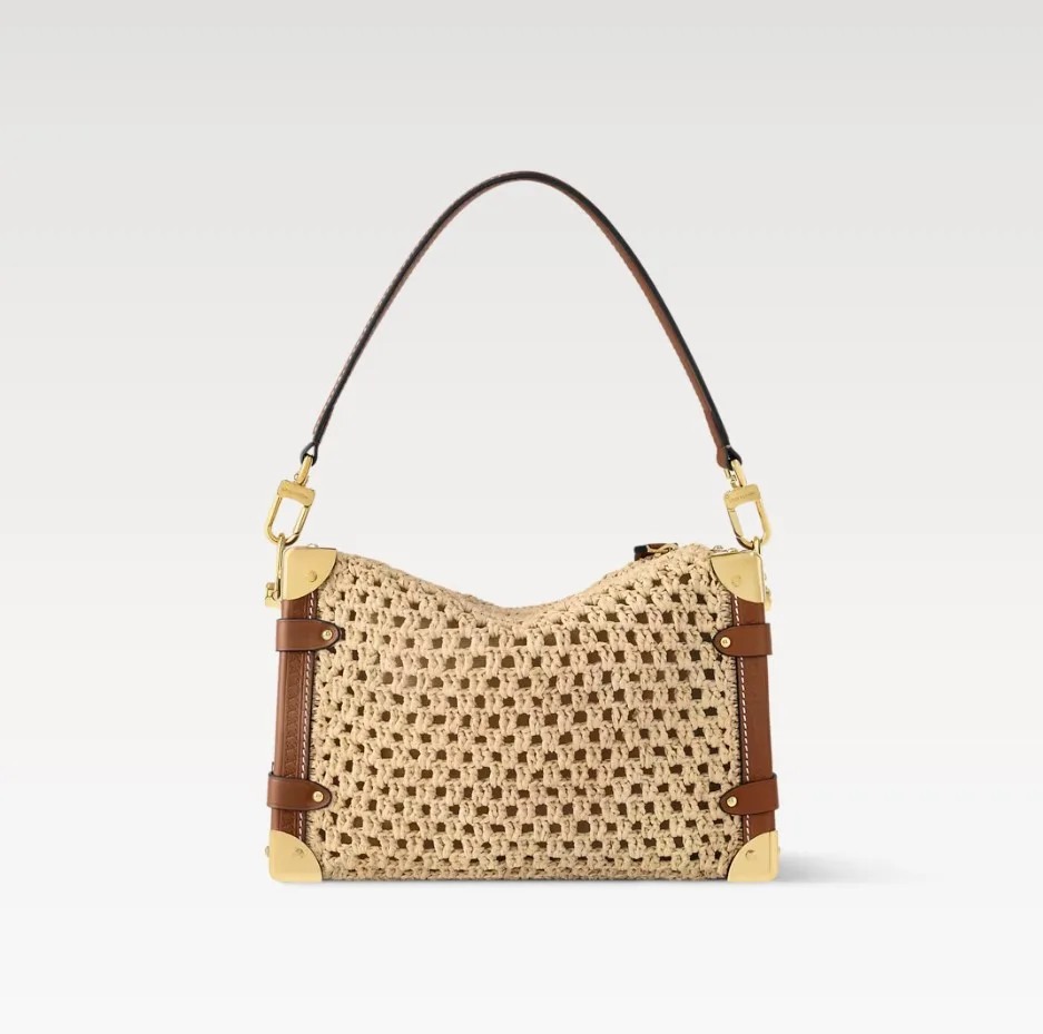 Louis Vuitton Side Trunk MM Raffia Natural/Brown / - Image 4