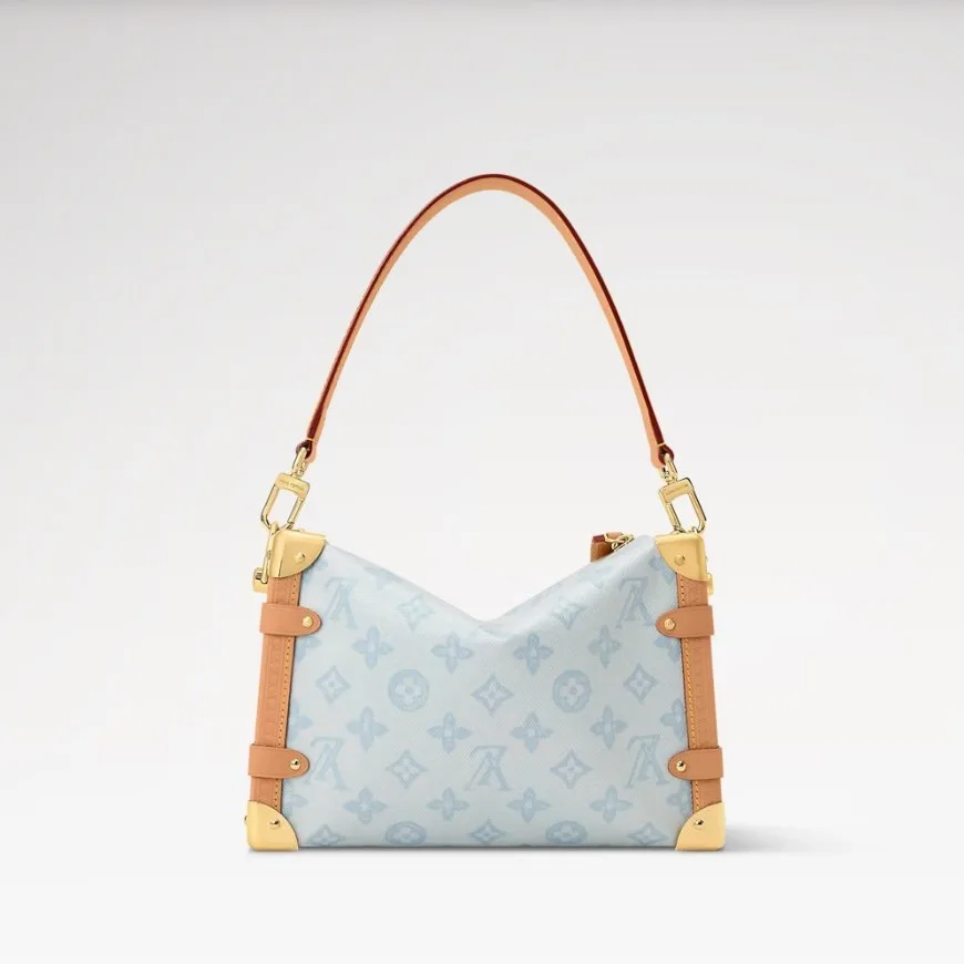 Louis Vuitton Side Trunk MM Monogram Origine Bleu Courrier / - Image 4
