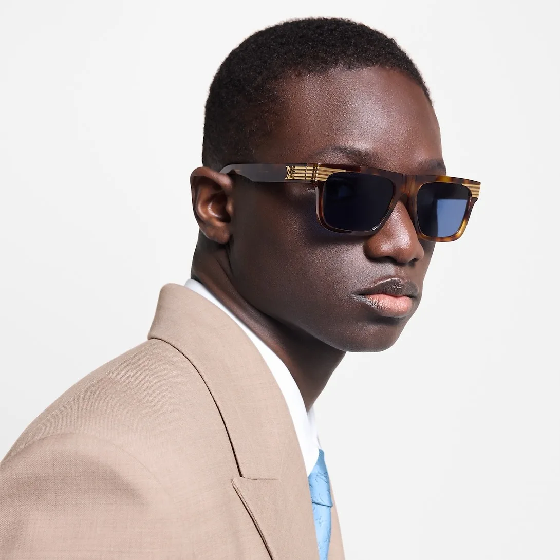 Louis Vuitton Slide Square Sunglasses Chocolate Tortoise - Image 5