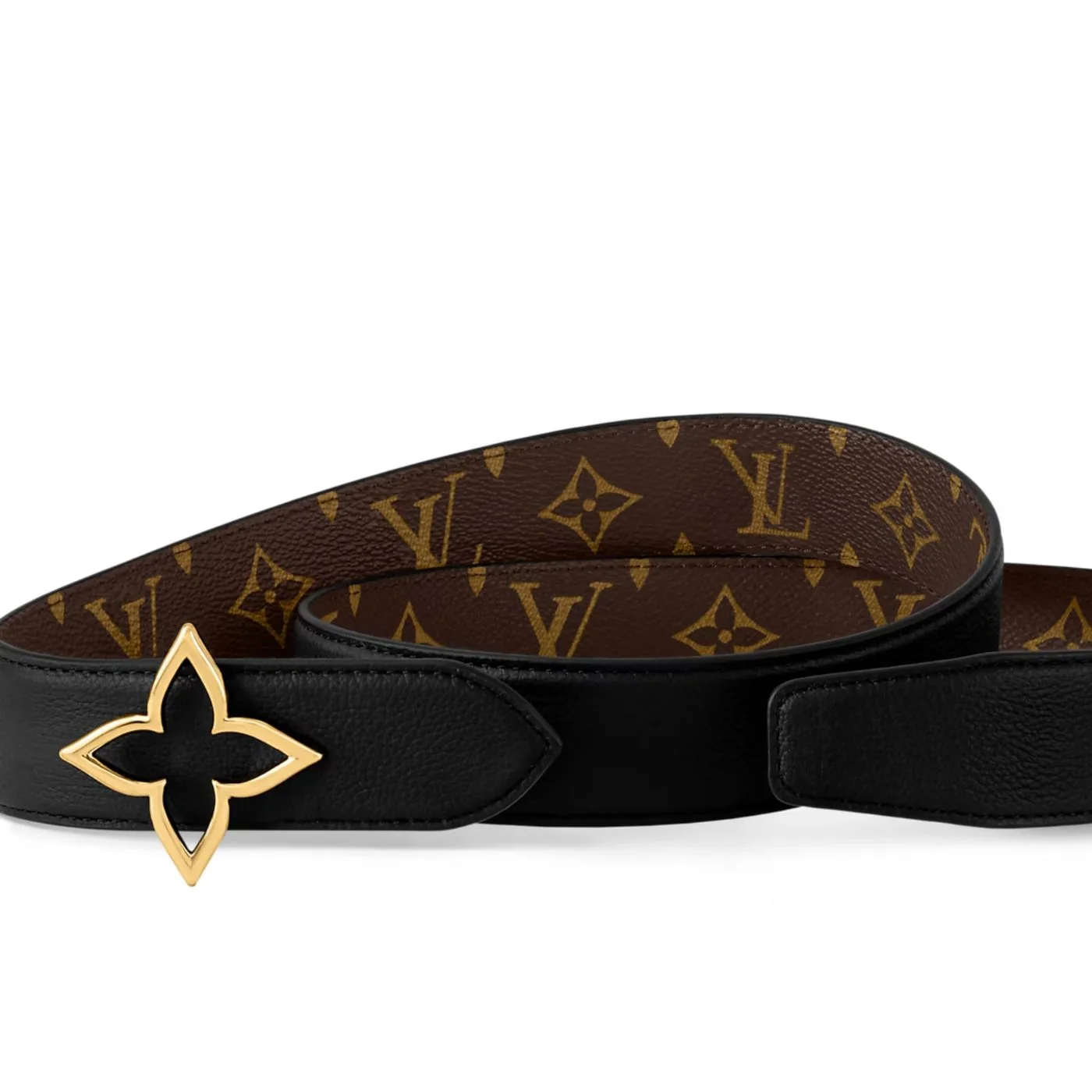 Louis Vuitton Slim Flower Reversible Belt Black - Image 4