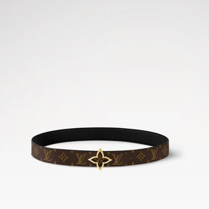 Louis Vuitton Slim Flower Reversible Belt Black - Image 3