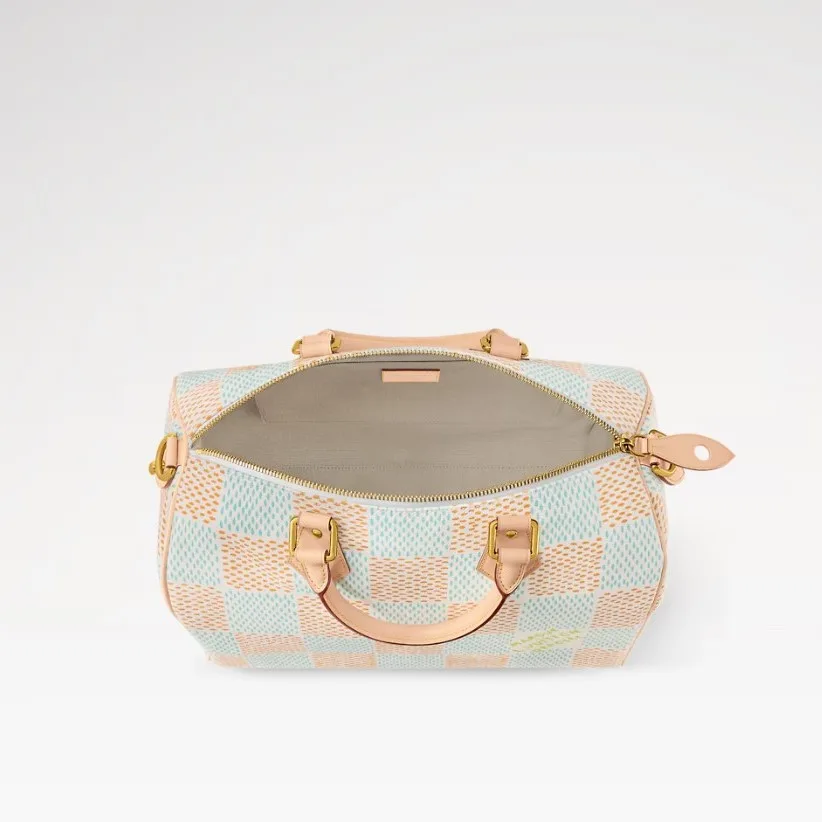 Louis Vuitton Speedy 40 Bandouliere Top Handle Bag / White Gold Hardware - Image 6