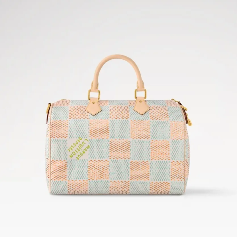 Louis Vuitton Speedy 40 Bandouliere Top Handle Bag / White Gold Hardware - Image 5