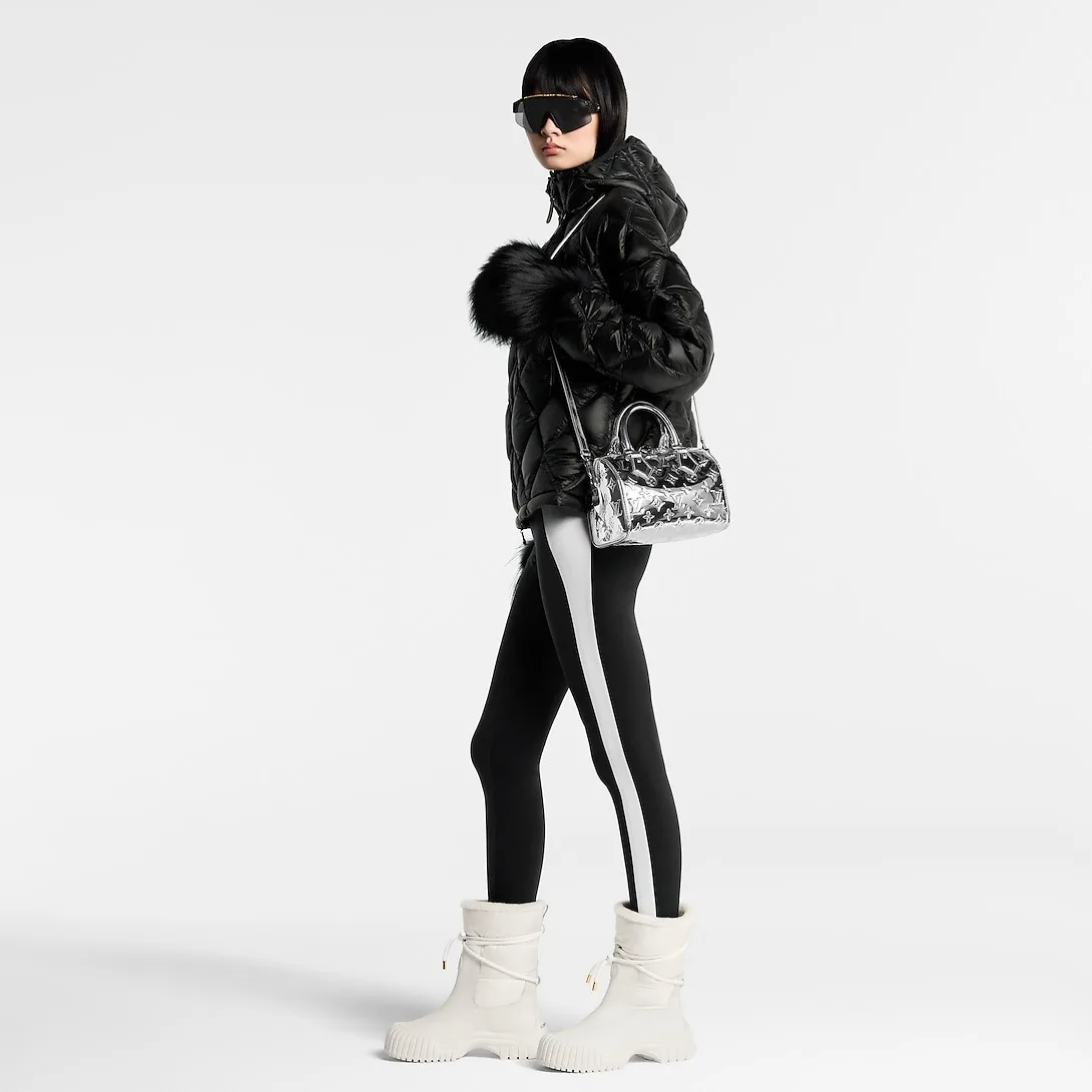 Alternative view of Louis Vuitton Speedy Bandouliere 20 Top Handle Bag / Silver, Silver Hardware