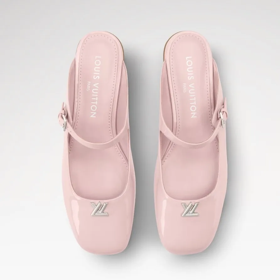 Alternative view of Louis Vuitton Swing Open Back Ballerinas Rose Antique Pink 1AJNRM
