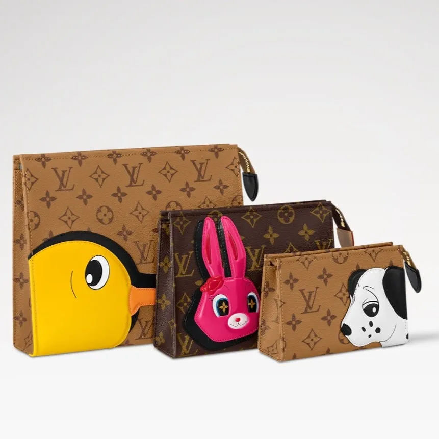 Alternative view of Louis Vuitton Trio Toilet Pouch Brown /