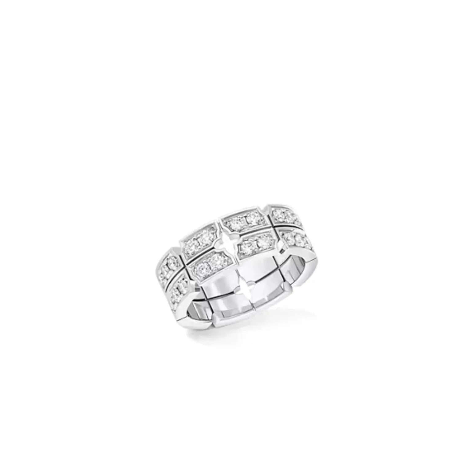 Alternative view of Louis Vuitton Tumbler Ring Silver-Toned - Q0L10B