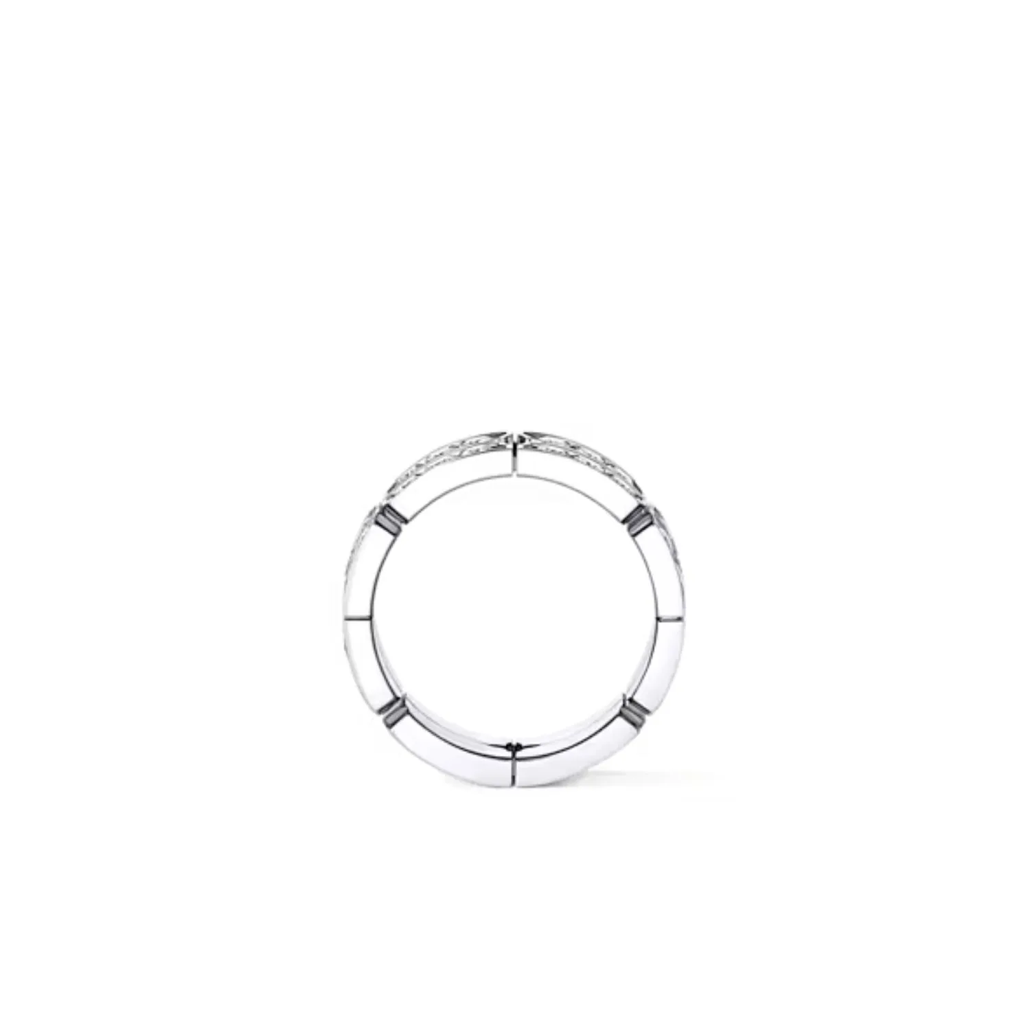 Louis Vuitton Tumbler Ring Silver-Toned - Q0L10B - Image 3