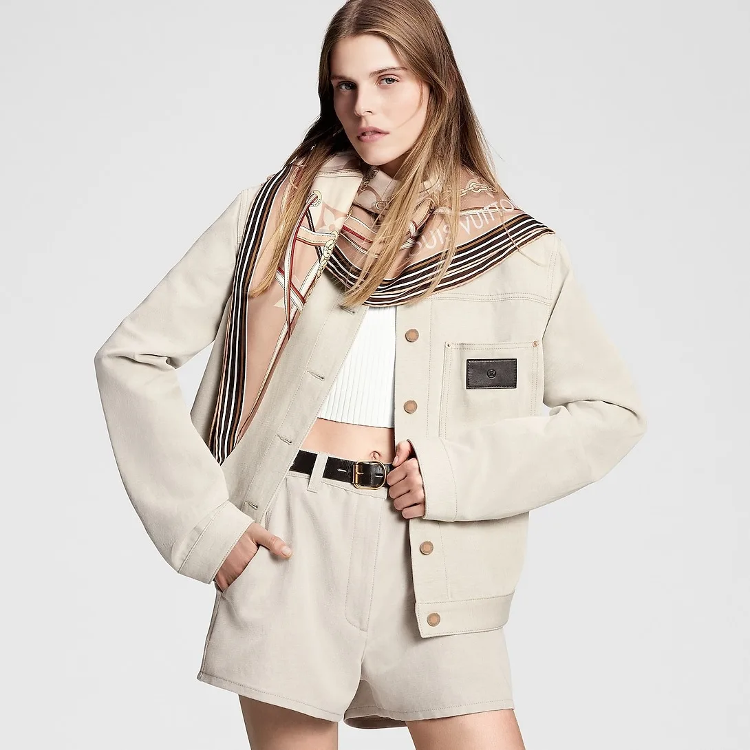 Alternative view of Louis Vuitton Ultimate Monogram Square 90 Scarf Dune /