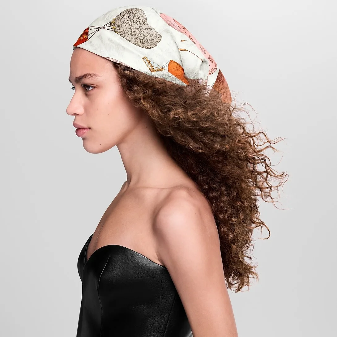 Louis Vuitton Up And Away Square 90 Scarf Marron / - Image 3