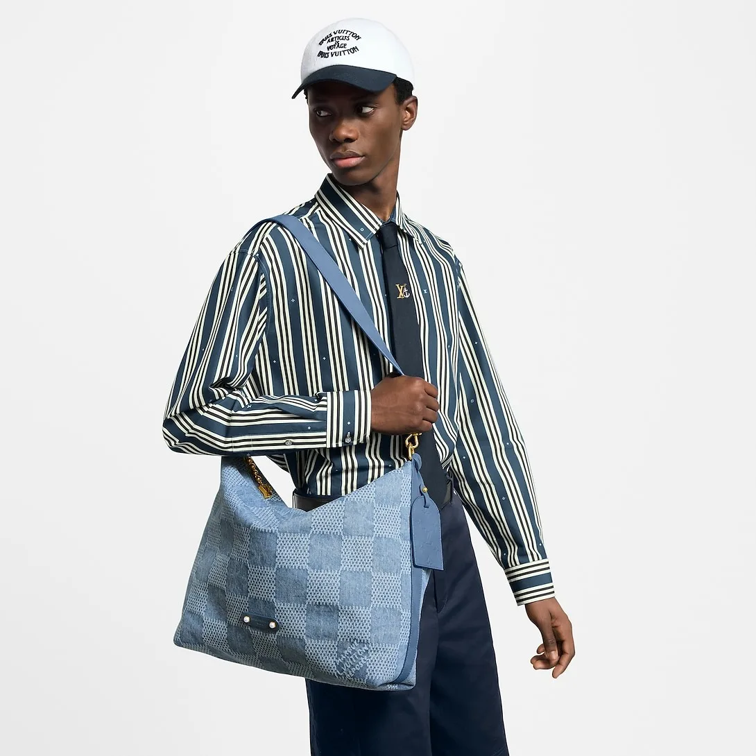 Louis Vuitton Vagabond Hobo Bags Blue / - Image 6