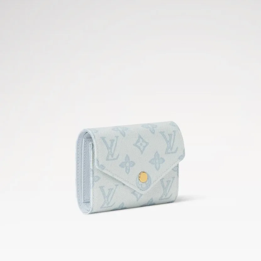 Alternative view of Louis Vuitton Victorine Wallet Monogram Origine Bleu Courrier /