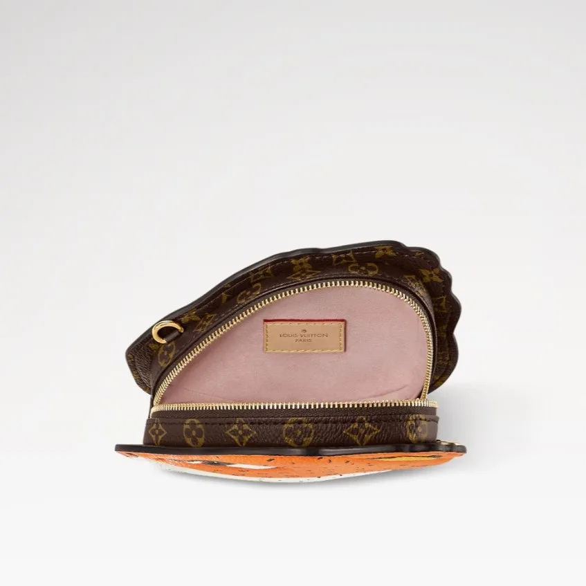 Louis Vuitton Wallet On Chain Leopard Orange / - Image 3
